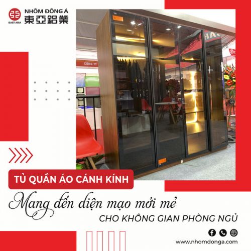 Tủ quần áo cánh kính - Mang đến diện mạo mới cho nội thất phòng ngủ 2024