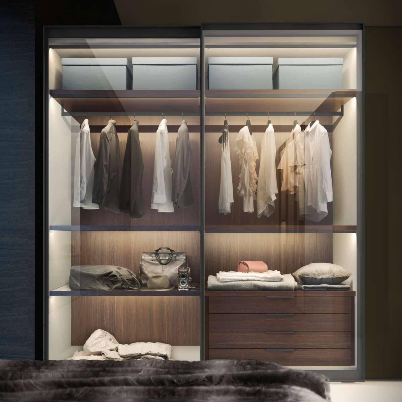 Lựa chọn tủ cánh kính quần