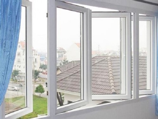 Cửa sổ 4 cánh nhôm kính xếp trượt