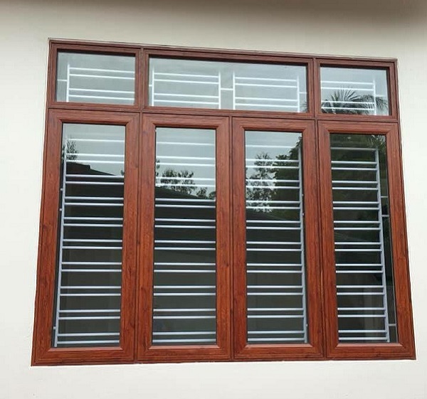 Cửa sổ nhôm kính 4 cánh mở quay
