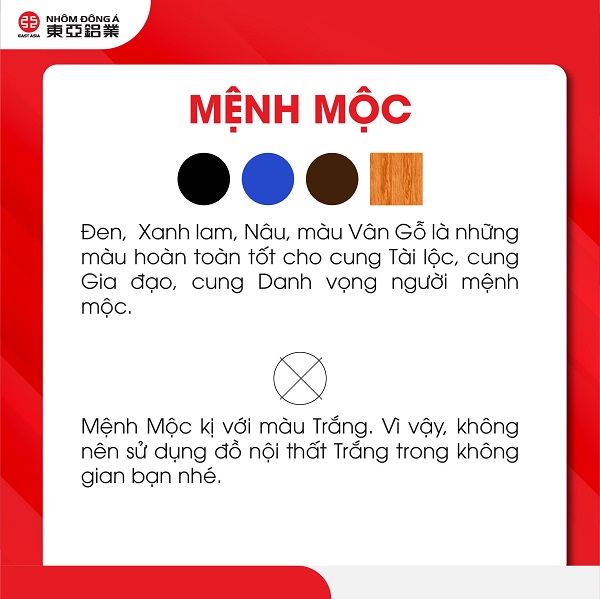 Mùa cửa nhôm phù hợp với mệnh mộc